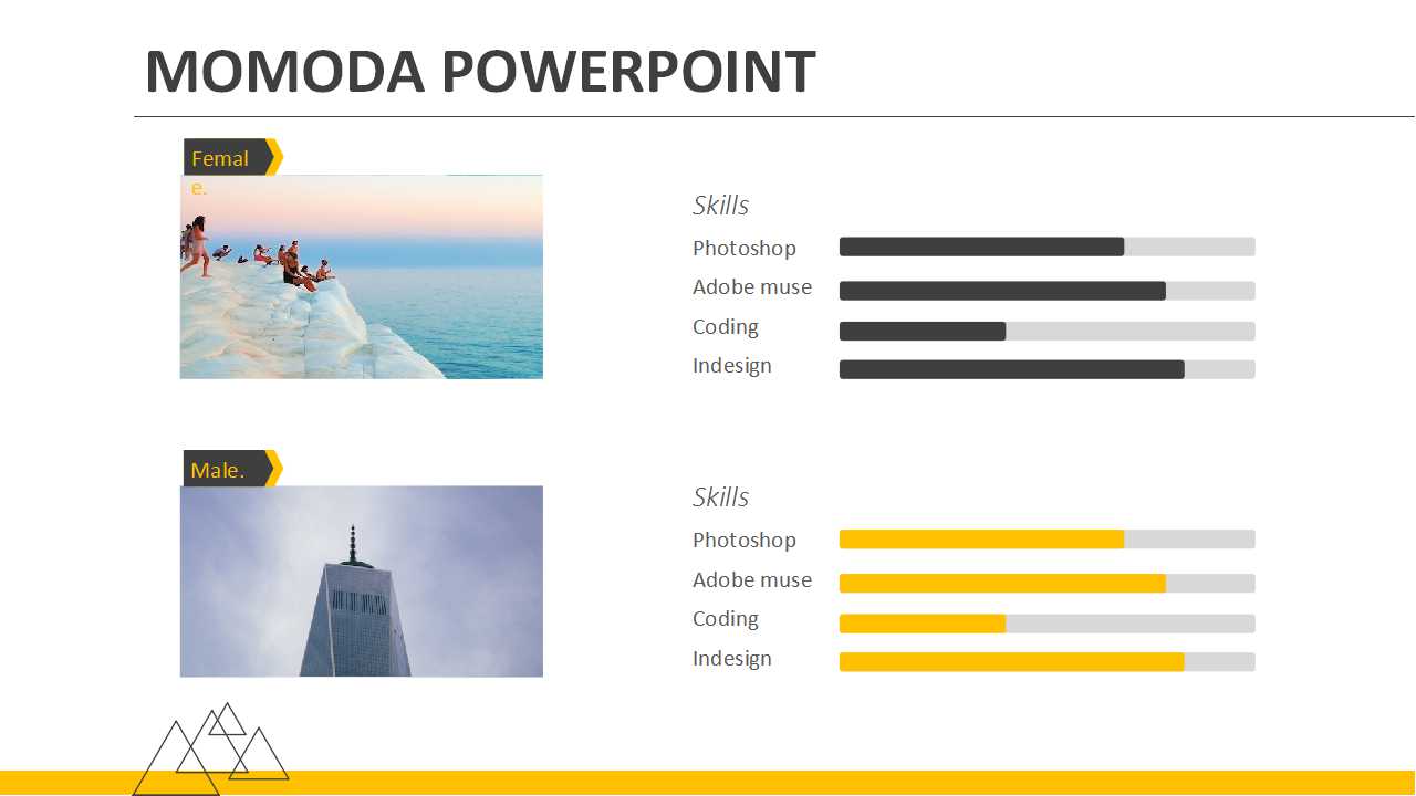 黑黄背景PPT模板免费下载