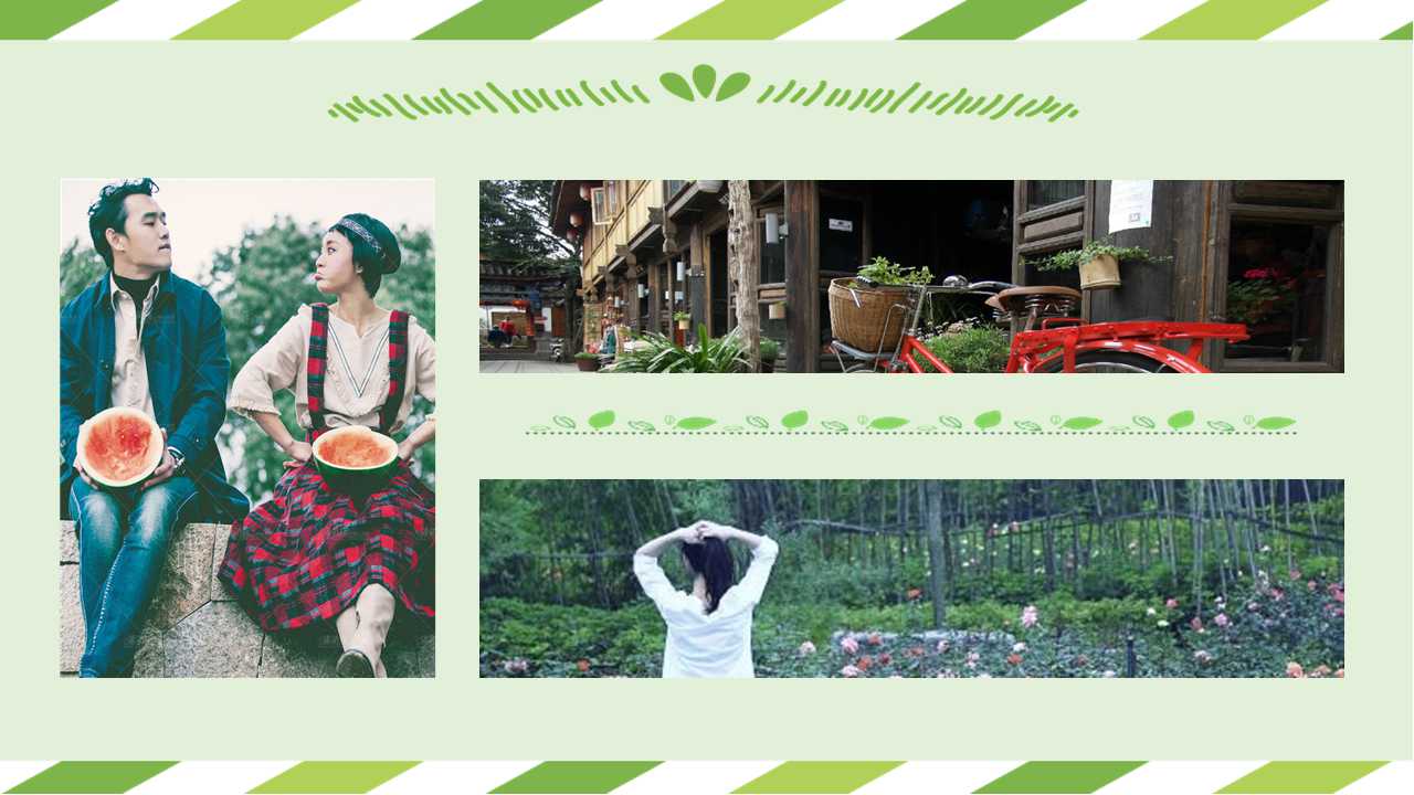 绿色背景PowerPoint模板下载