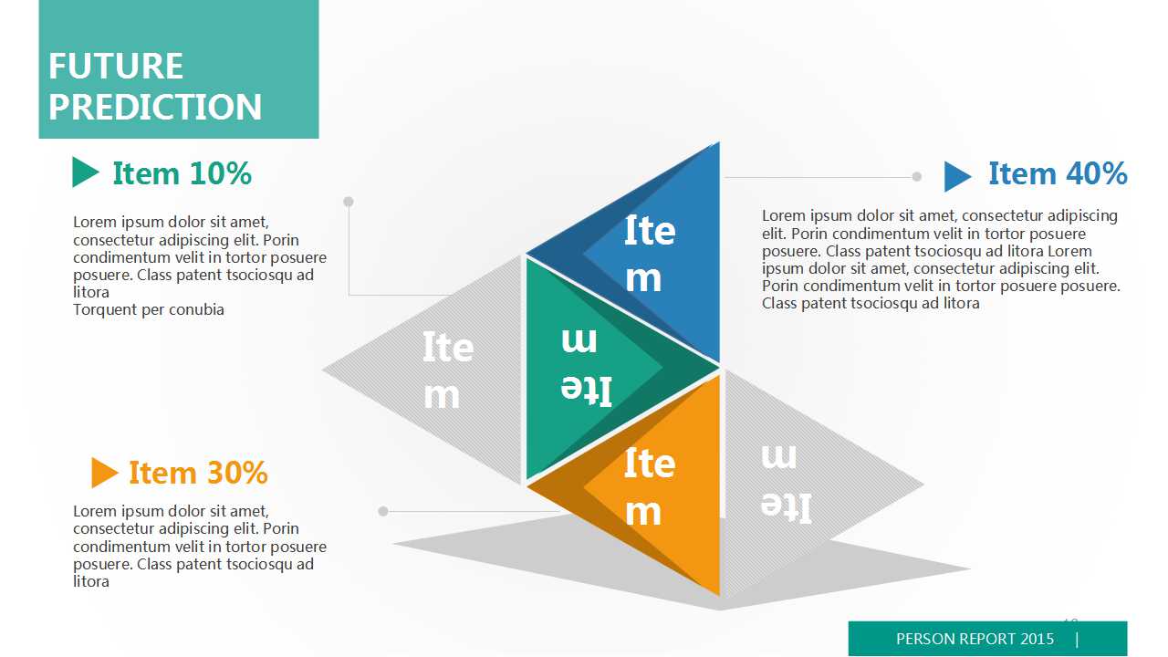 四色球PPT图案模板下载