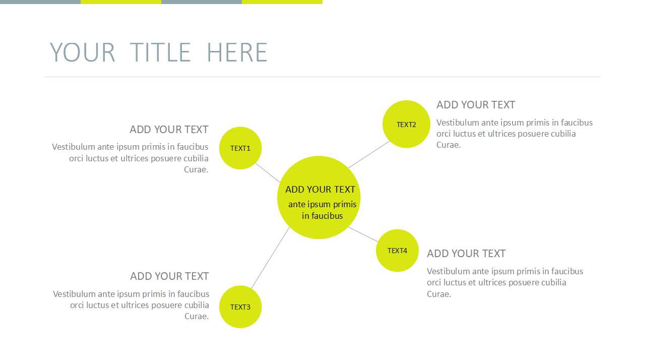 美丽的绿色野菊花背景PPT模板