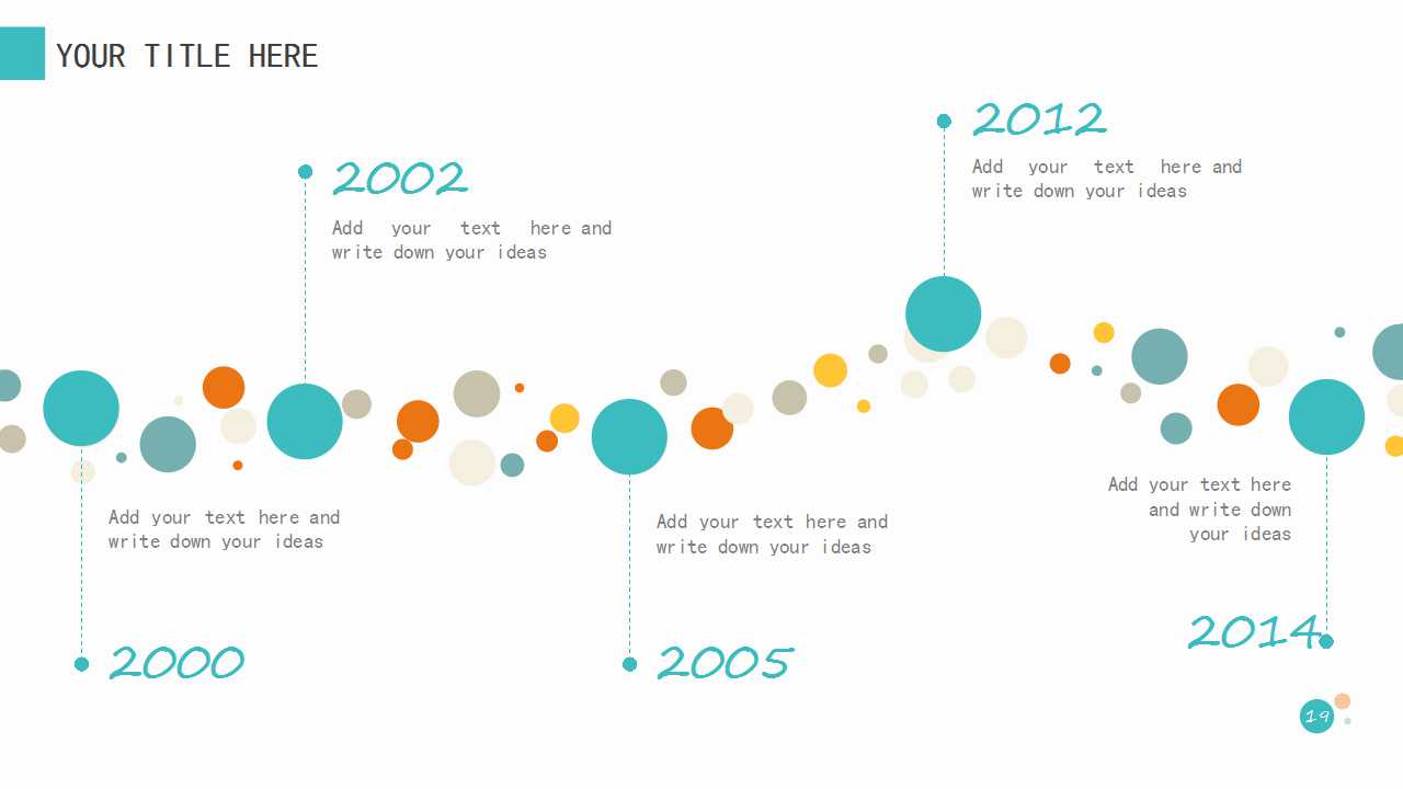 卡通圆点背景PPT模板下载