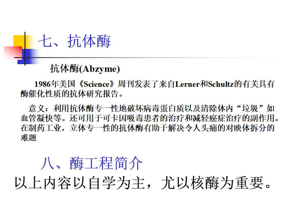 酶的通论PPT模板下载