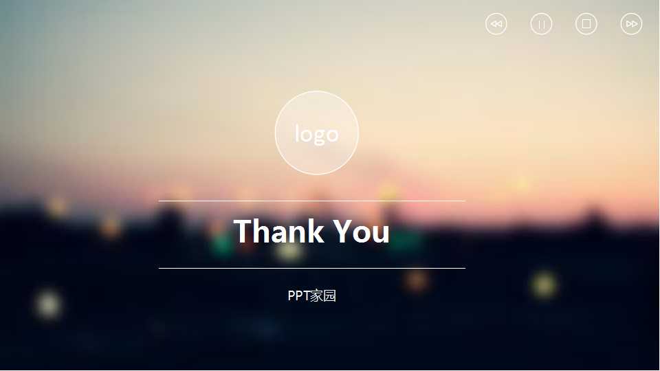 白色的玻璃背景PPT模板