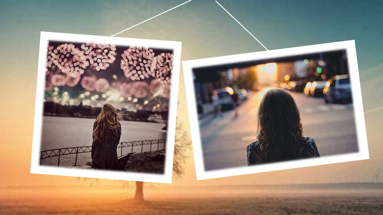 美丽秋日公园背景PPT下载