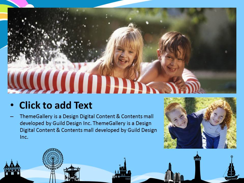 美丽的蓝色风景背景模板