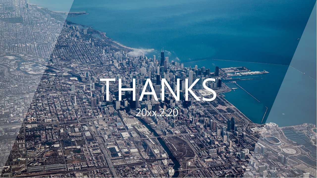 商务PPT模板：3D城市背景