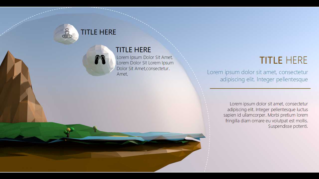 季节风景幻灯片模板下载