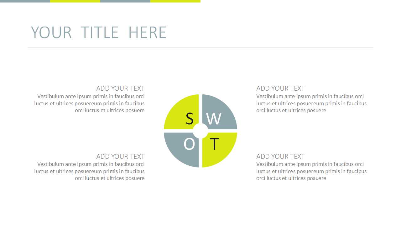 美丽的绿色野菊花背景PPT模板