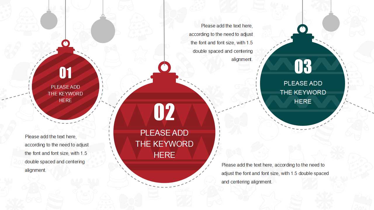 圣诞节PPT模板——花环图片
