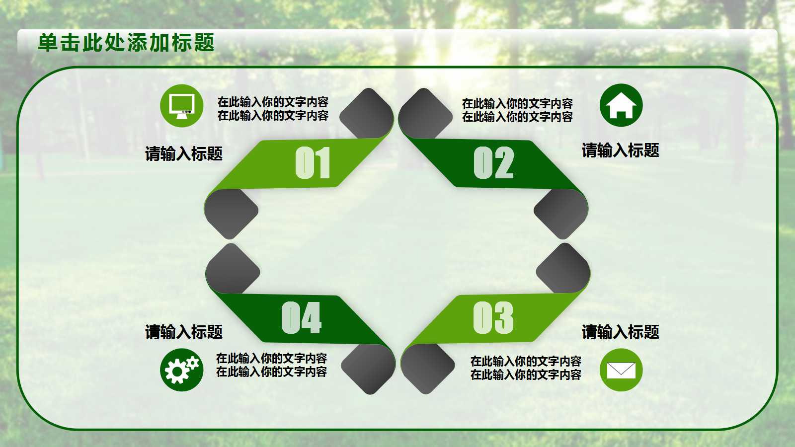 PPT演示文档之绿色的沼泽篇