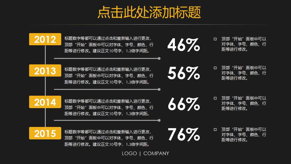 橙色天空背景－自然风景PPT模板