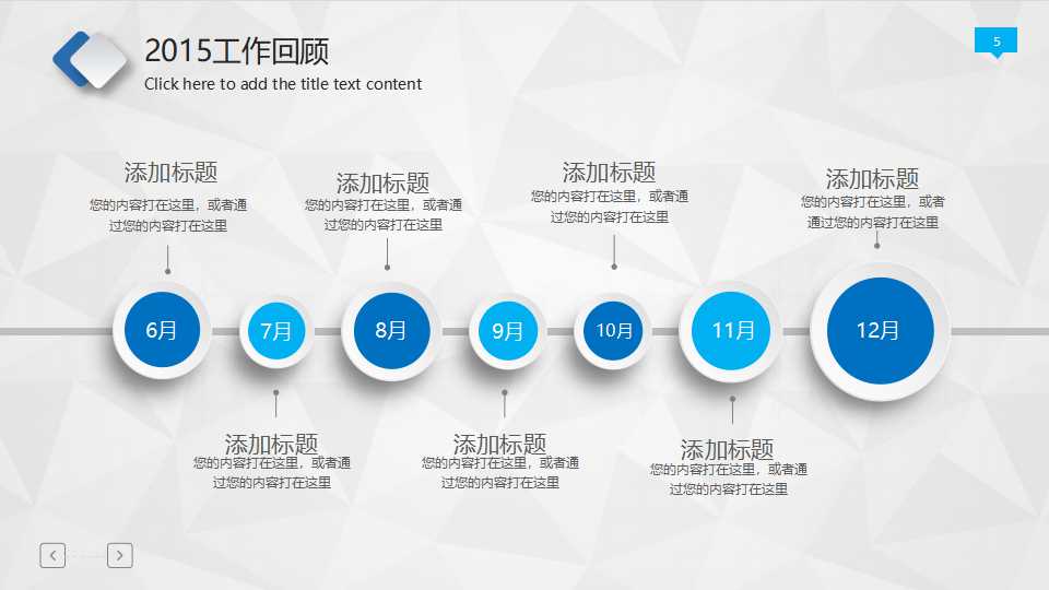 精美PPT模板——圆形箭头