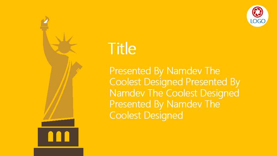 卡通旅游休闲风格PPT模板