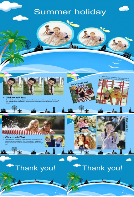 美丽的蓝色风景背景模板