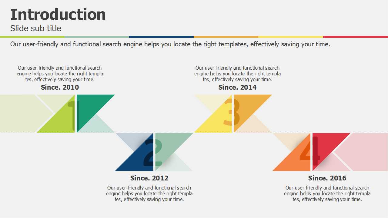 国外-彩色图形PPT模板