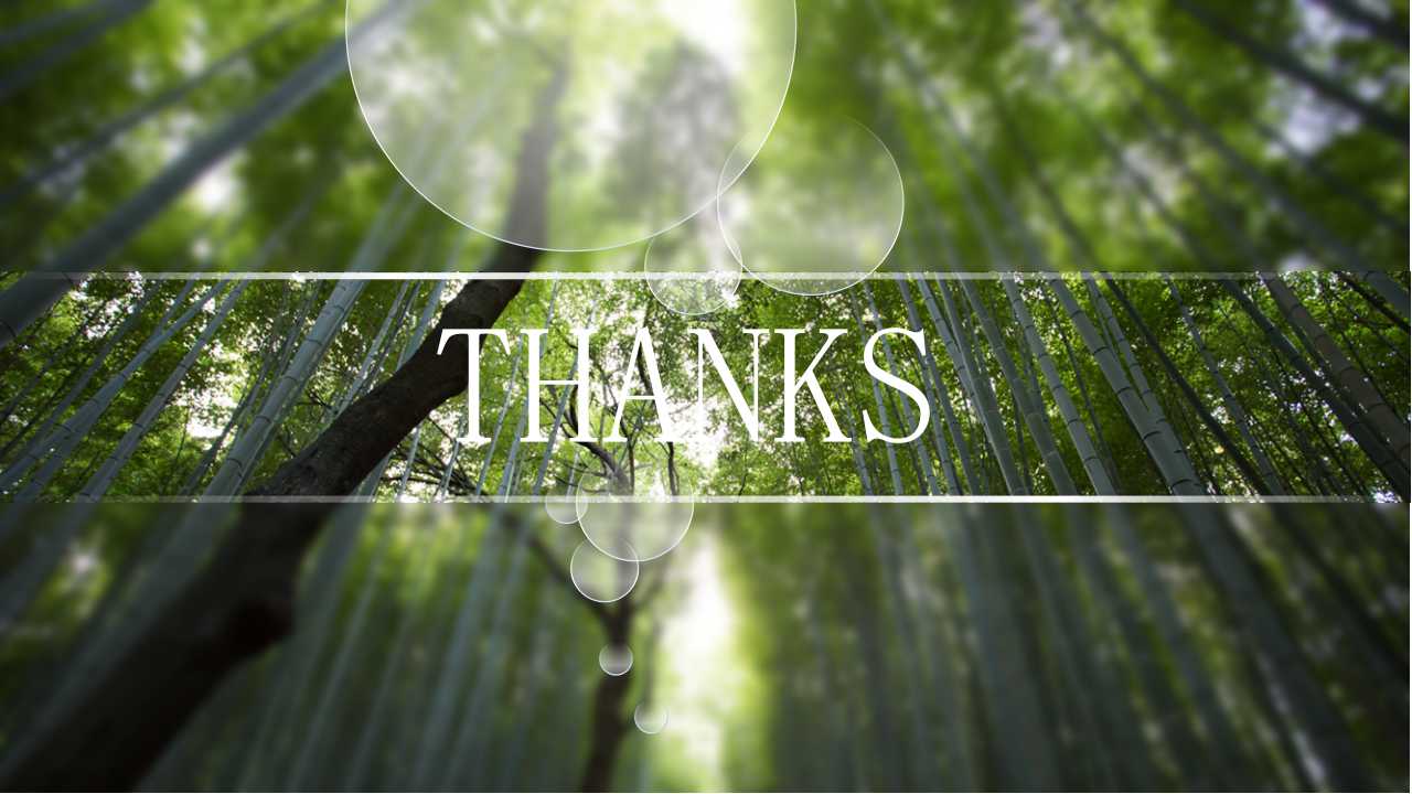 绿色竹子PPT模板