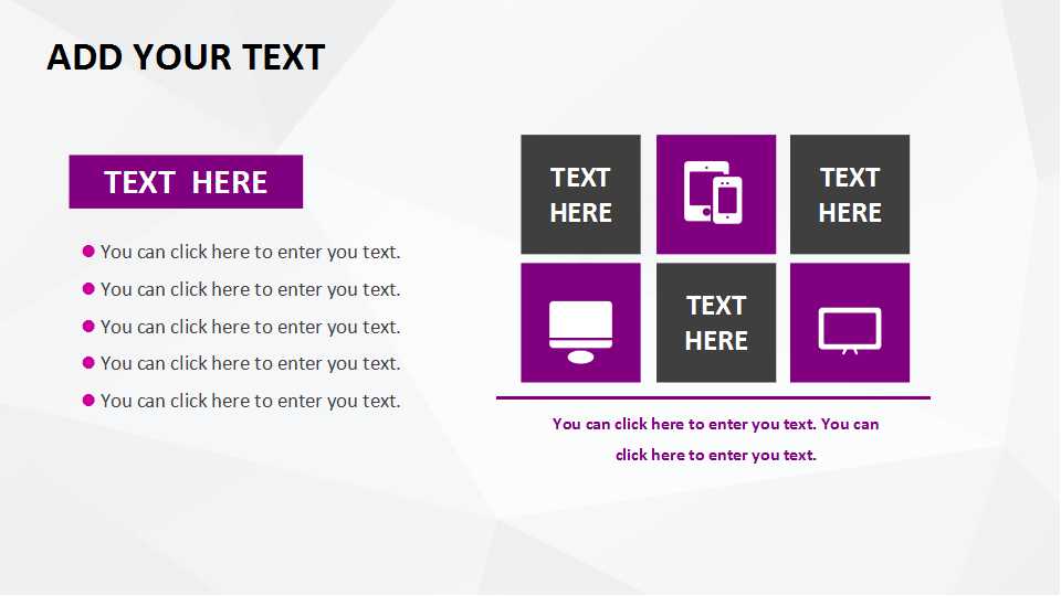 2011经典PPT模板——紫色多边形图片