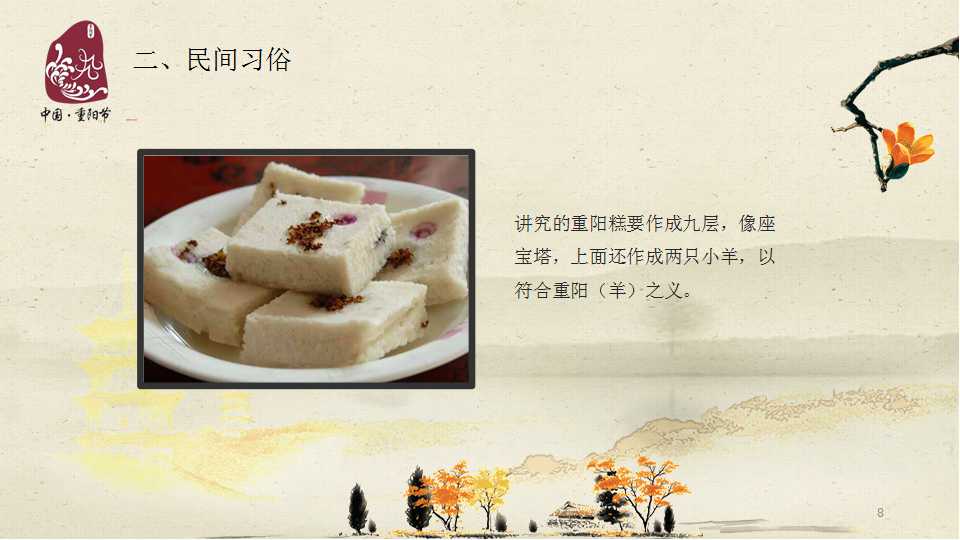 九九重阳节敬老ppt模板