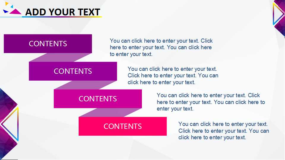 紫色背景与多边形背景PPT模板下载