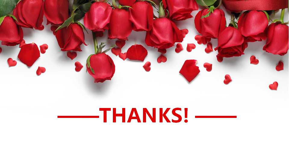 红色玫瑰风标PPT模板PPT课件