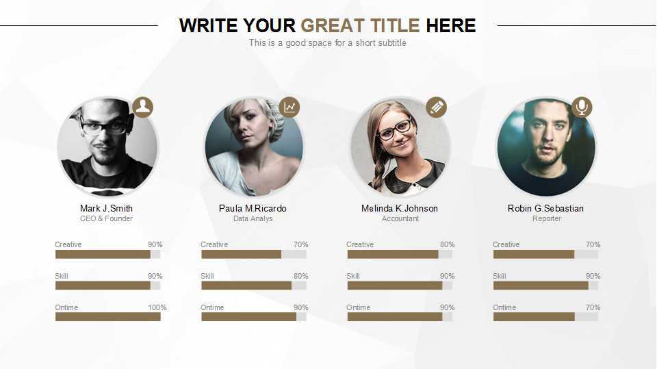 黑色背景PPT幻灯片模板