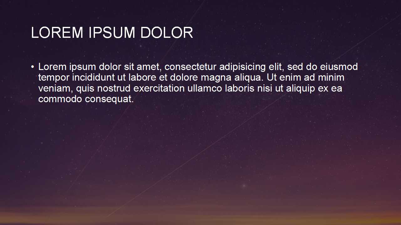 紫色星空背景ios风格简洁商务PPT模板下载