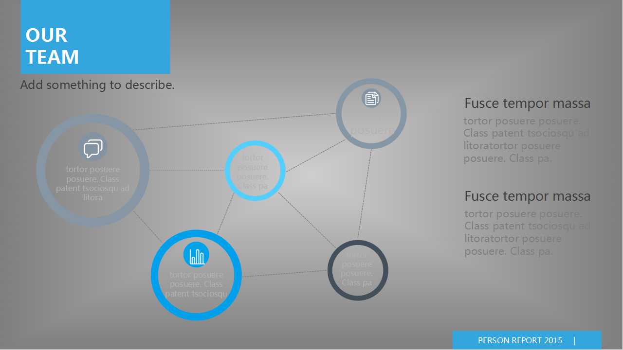 圆环背景简介创意清新PPT模板下载