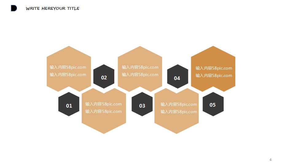 相机封面白色背景通用PPT模板