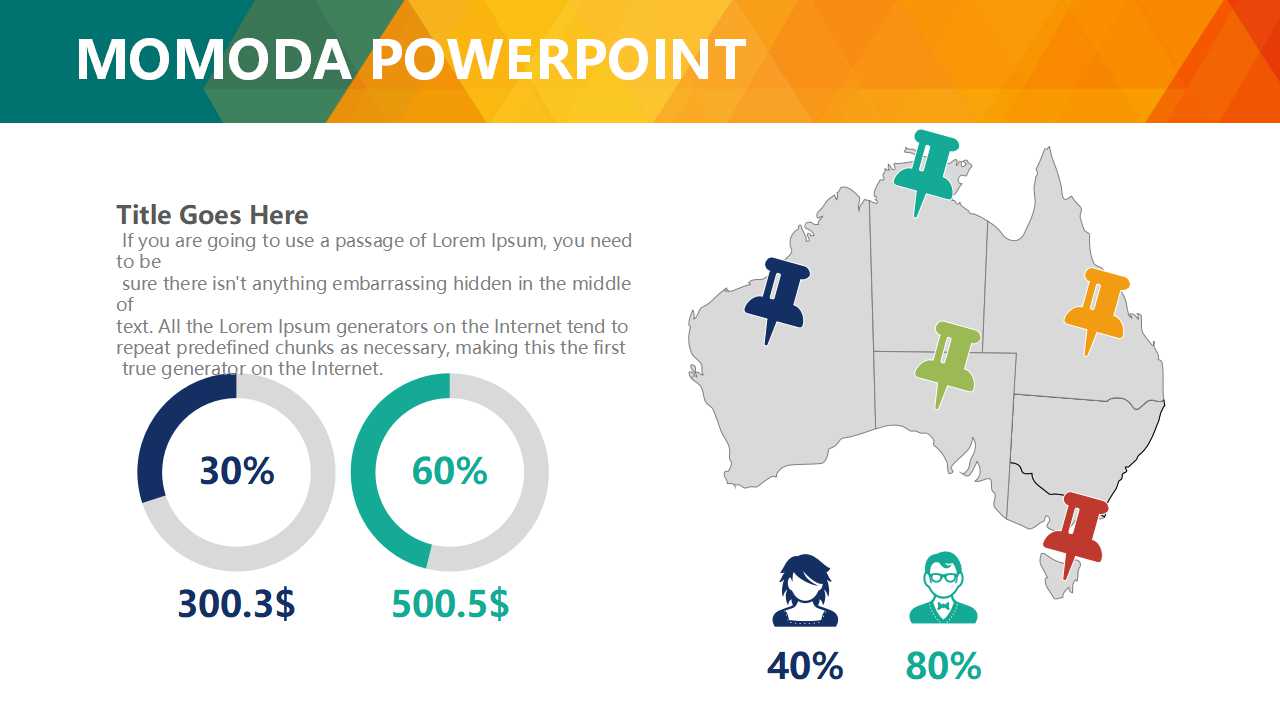 积木风格图片PPT模板下载