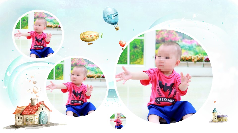 小朋友生日快乐ppt模板