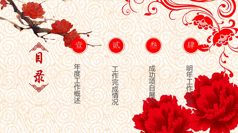 动态中国风水墨古典ppt模板