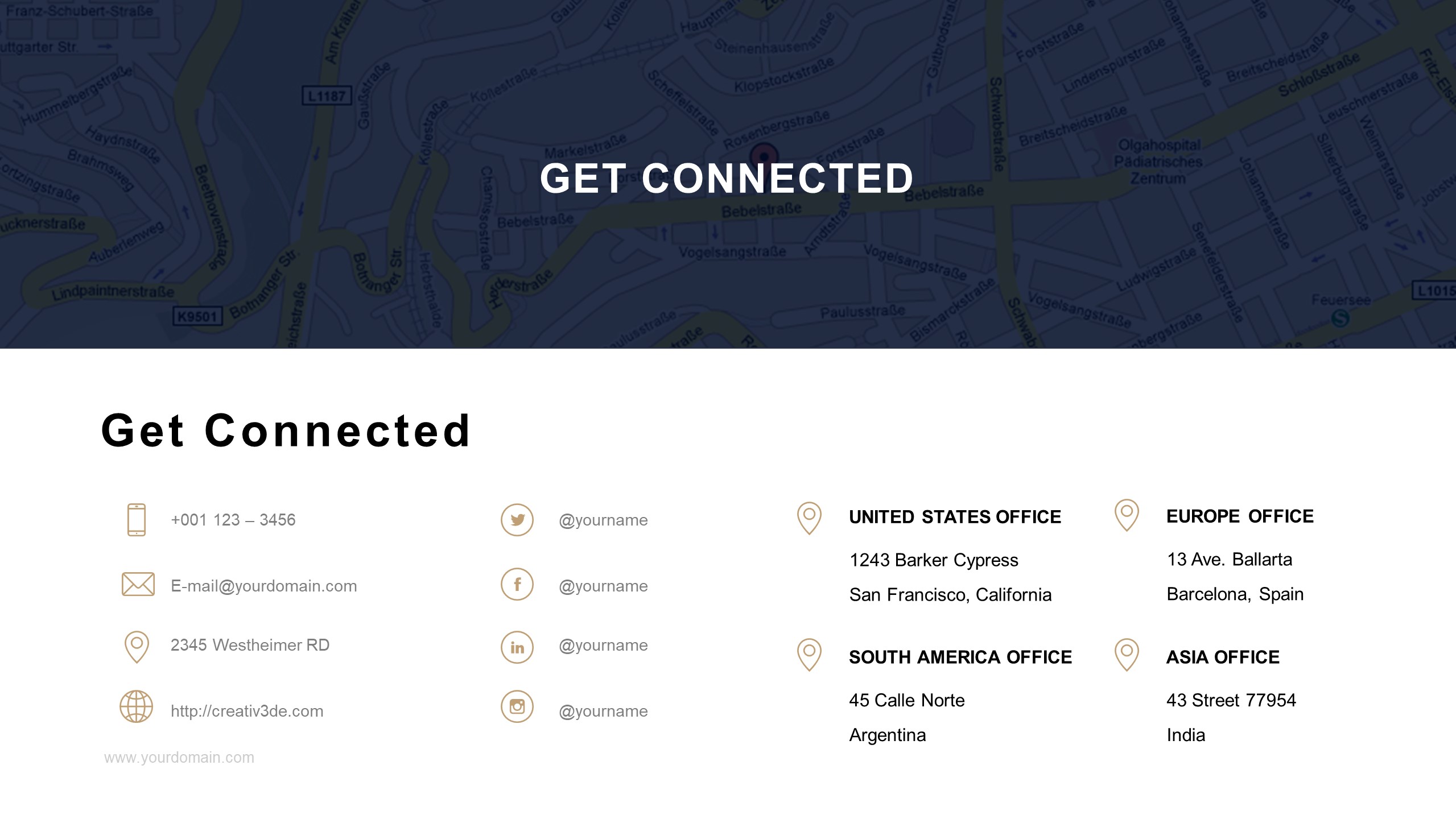 缤纷简约欧美风ppt模板