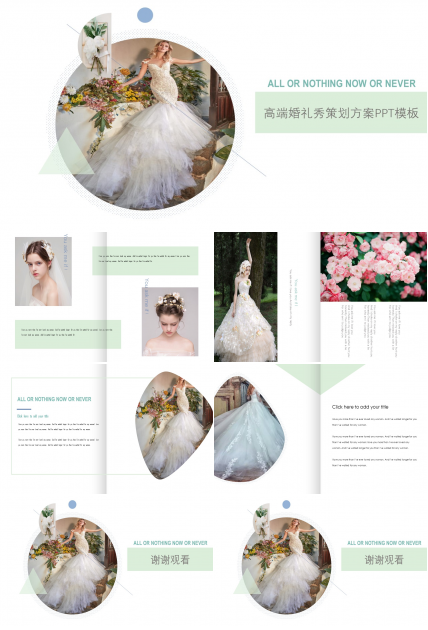 高端婚礼秀策划方案ppt模板
