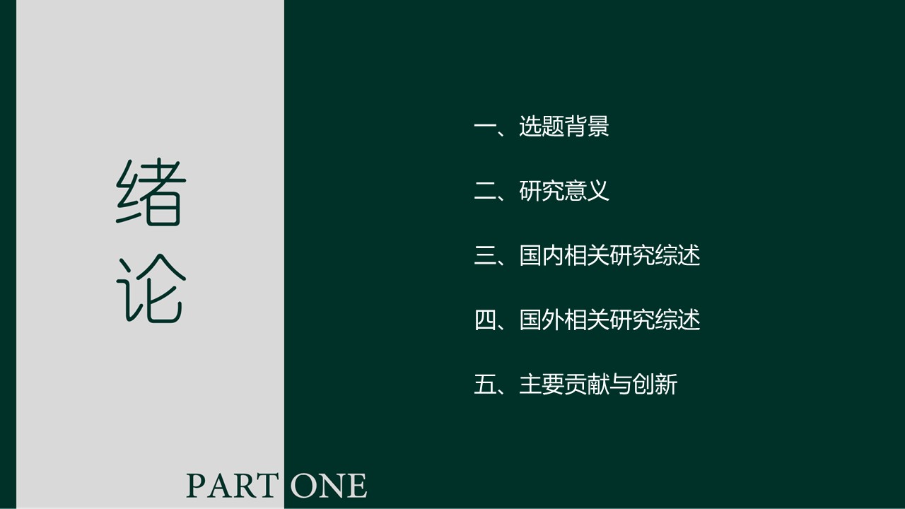 环艺毕业设计答辩ppt模板
