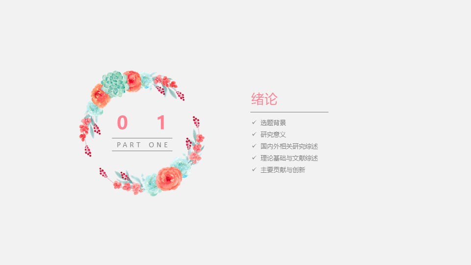 硕士毕业生论文答辩ppt模板