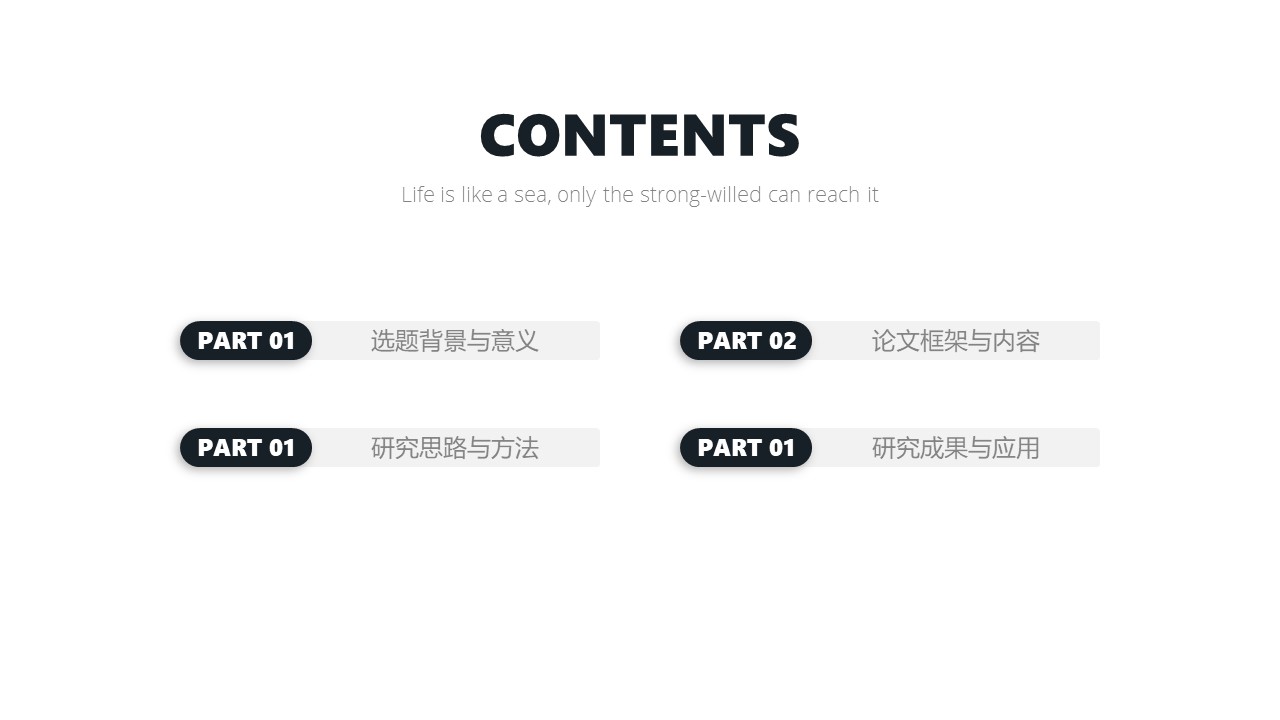 土木毕业设计答辩ppt模板