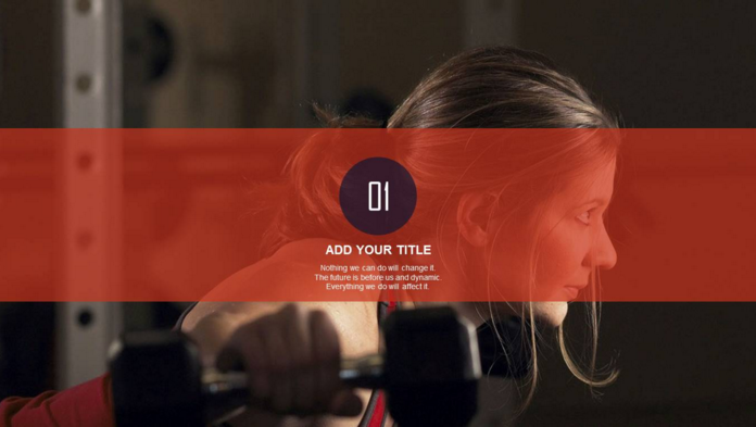 精美运动健身运动器材ppt模板