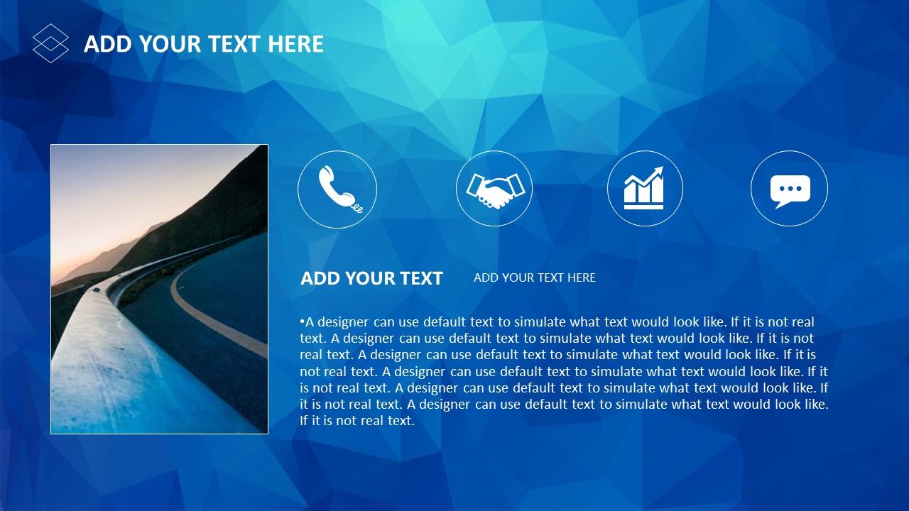 蓝色商务通用背景ppt模板