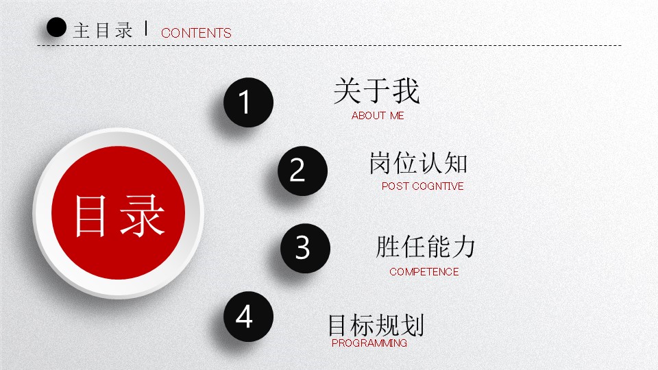 学生会竞聘简历ppt模板