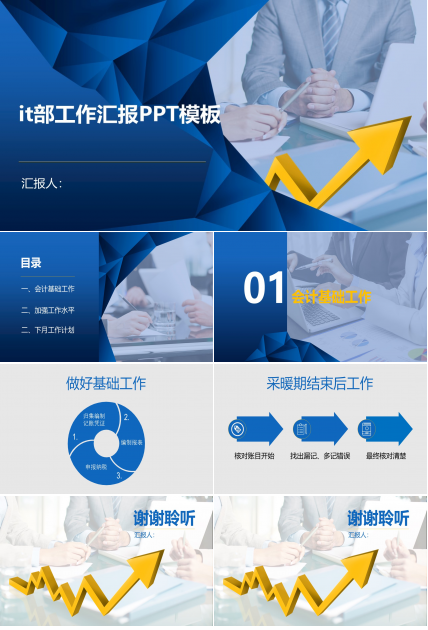 it部工作汇报ppt模板