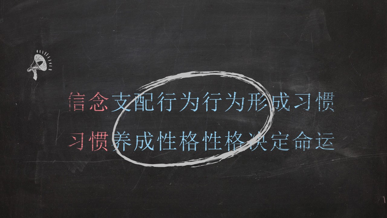 卡通黑板手绘ppt模板
