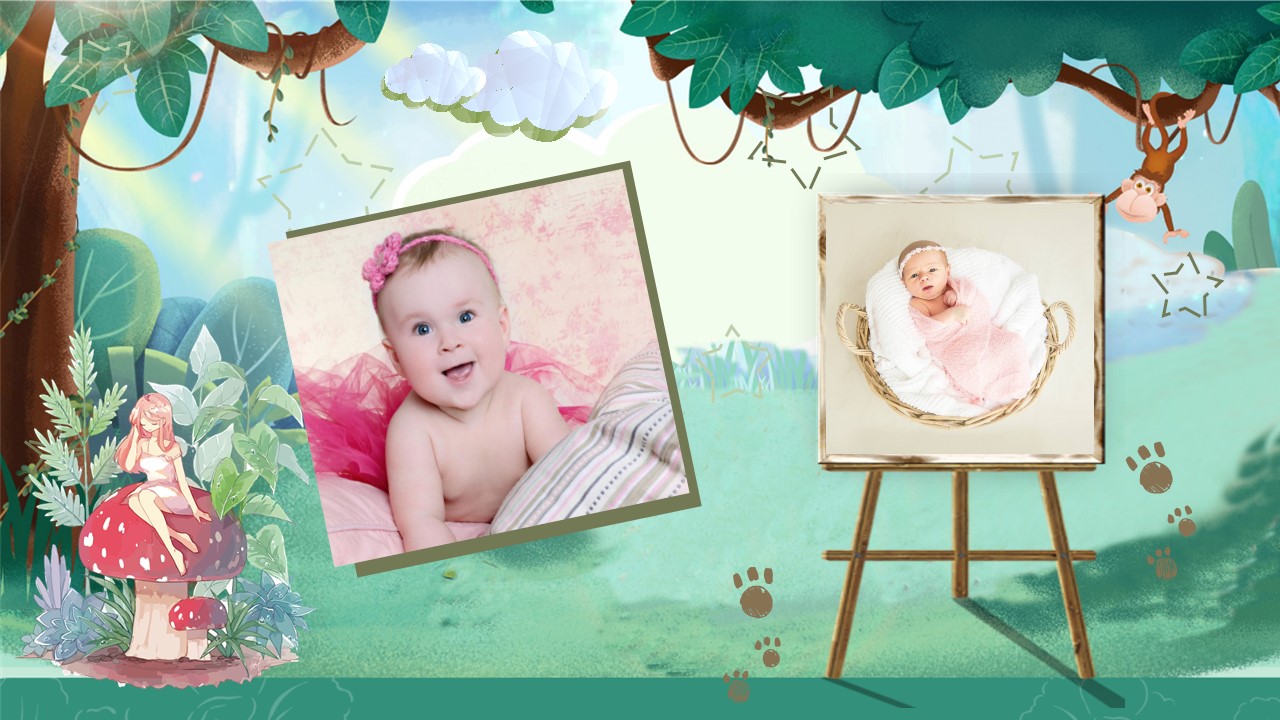 小学生成长记录ppt模板