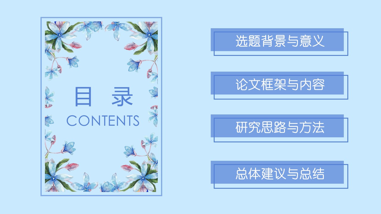 室内毕业设计开题ppt模板