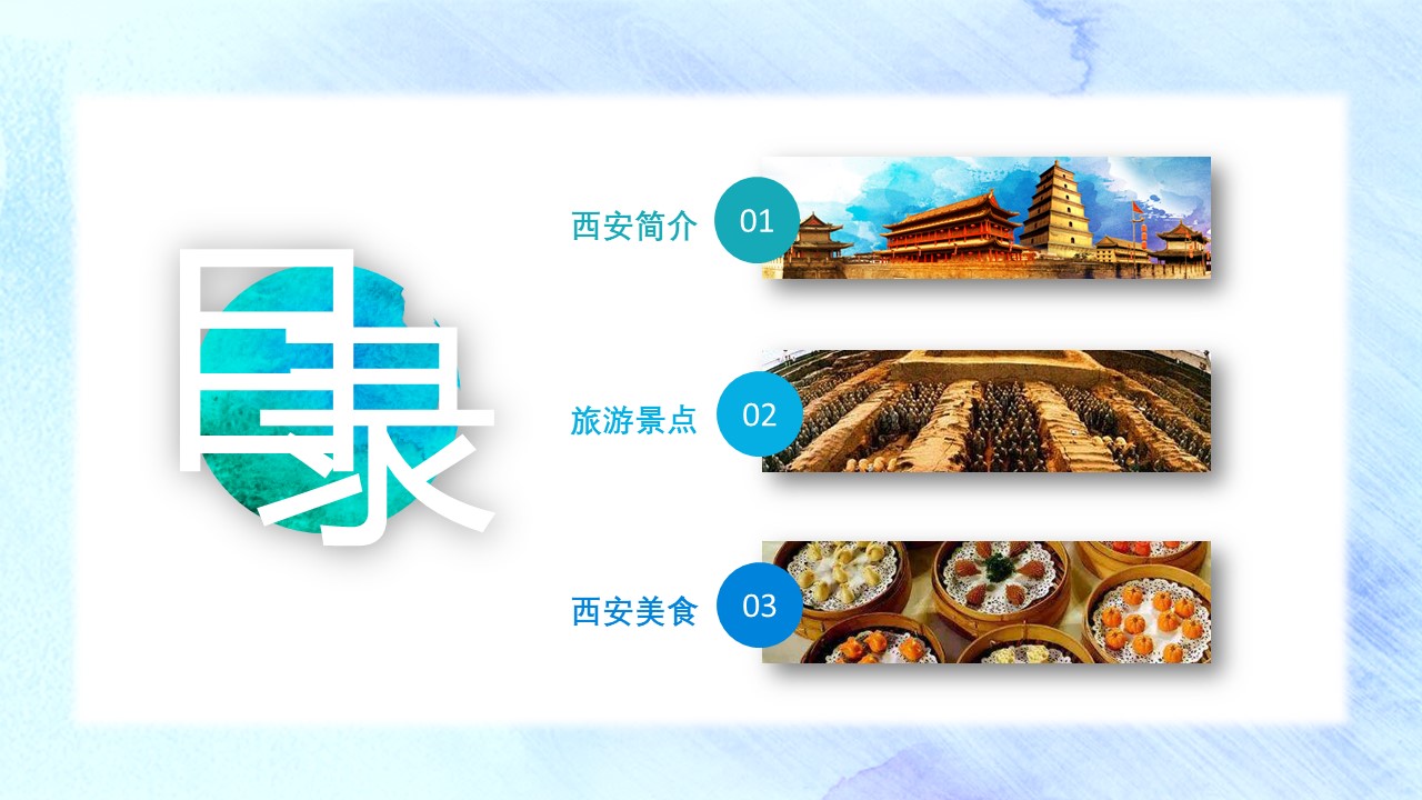 城市风景介绍ppt模板