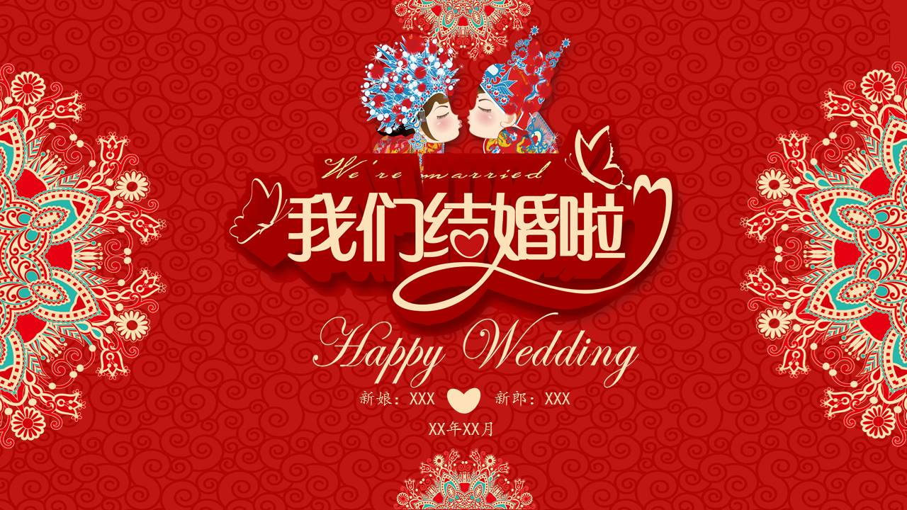 传统中式婚礼策划ppt模板