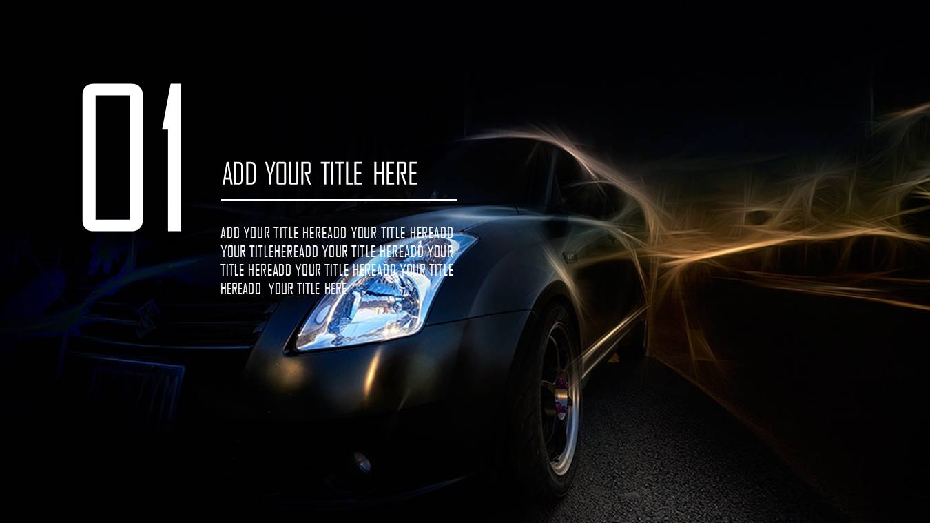 汽车销售维修保养行业ppt模板