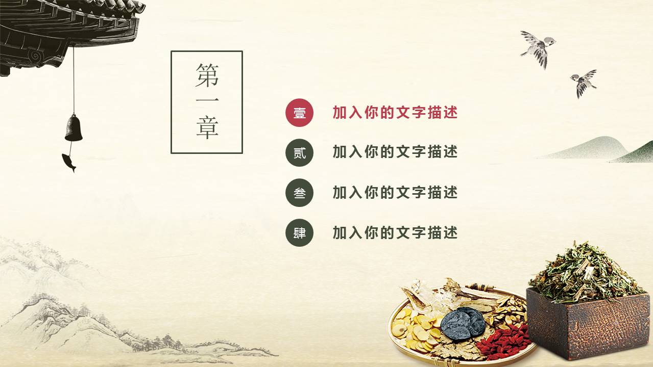 中医文化产品介绍PPT模板