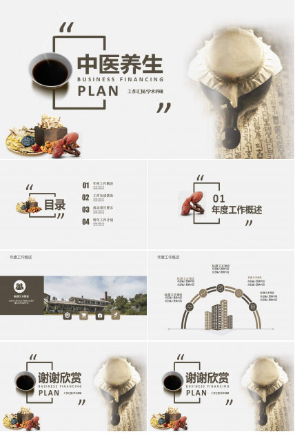 中医养生学术研究ppt模板