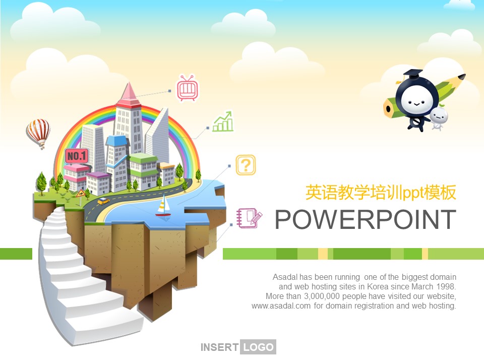 英语教学培训ppt模板