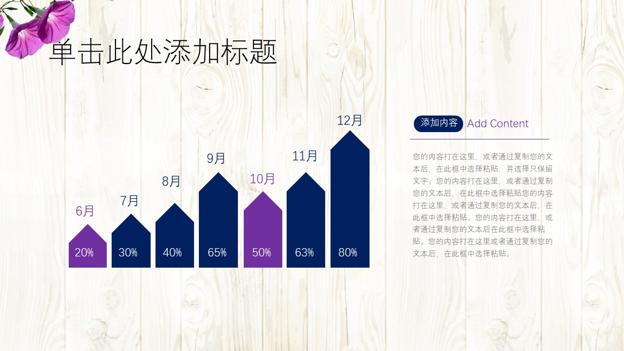 紫色简洁ppt模板